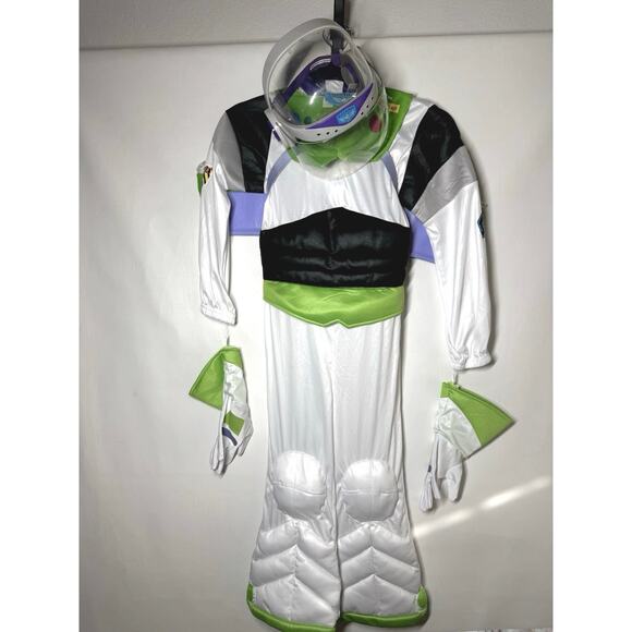 Disney Store Child 7/8 Buzz Lightyear Costume Halloween with Light Up Helmet - Picture 1 of 5
